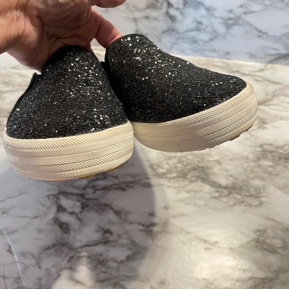 KEDS FOR KATE SPADE New York Black Glitter Double Decker Slip-on Sneaker - Picture 6 of 10